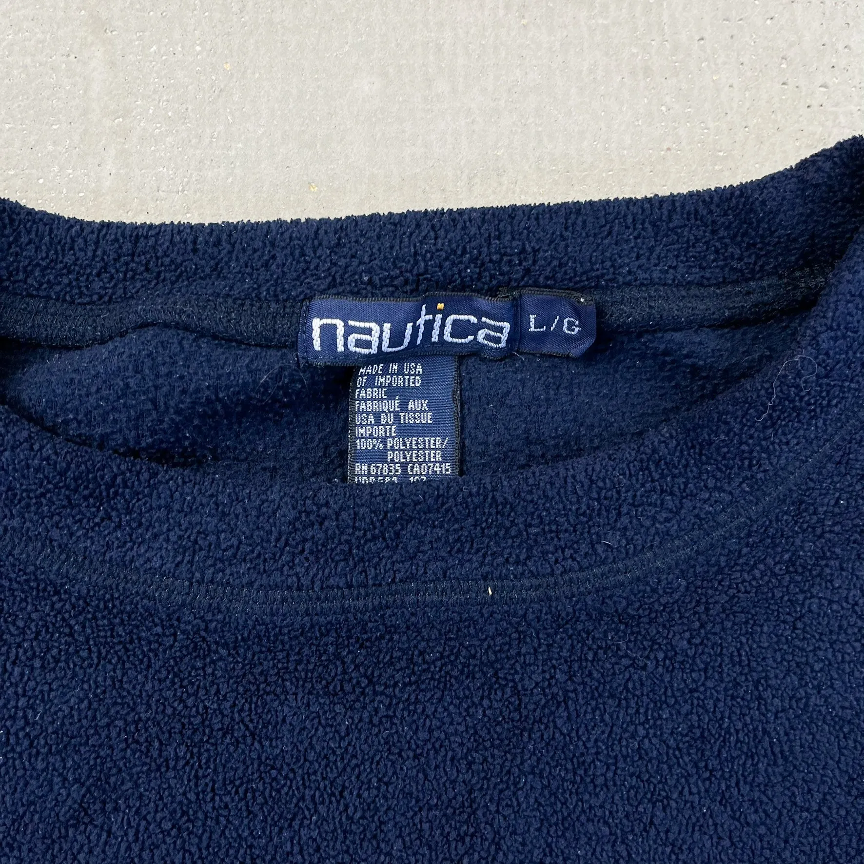 F- Nautica Embroidered Text & Logo Polar Fleece Crewneck sold by HG Vintage product image thumbnail 2