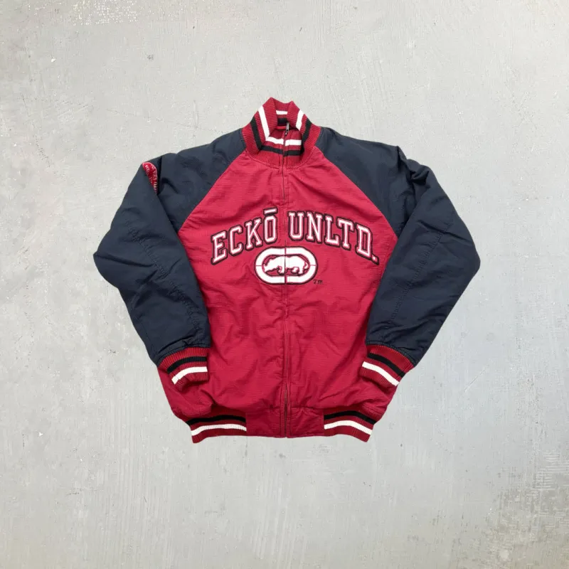F- Vintage Ecko Unlimited Zip Up Bomber Jacket sold by HG Vintage