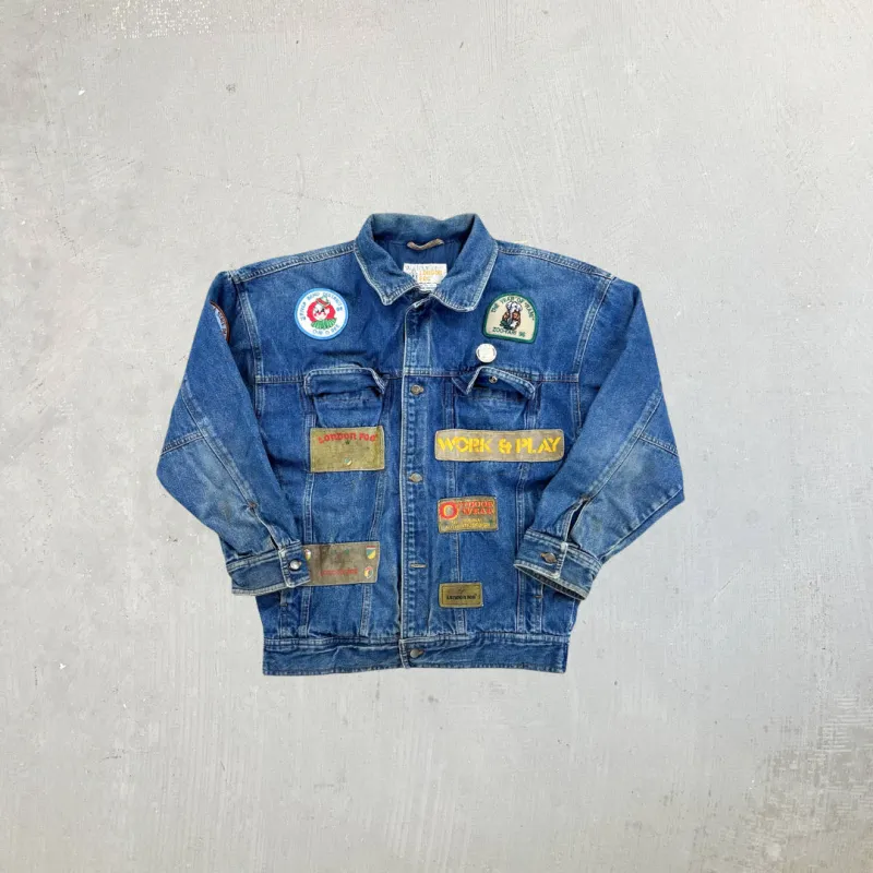 F- Vintage London Fog Patches Denim Jacket sold by HG Vintage