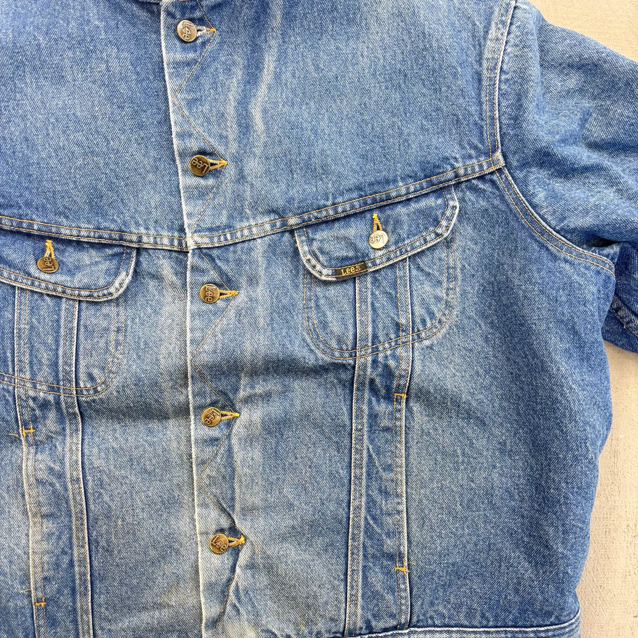 F- Vintage Lee Storm Rider Sherpa Lined Denim Jacket sold by HG Vintage product image thumbnail 2