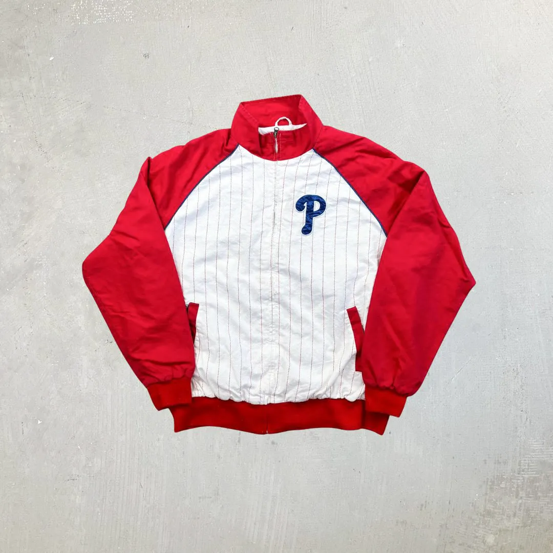 F- Vintage Philadelphia Phillies MLB Zip Up Bomber Jacket sold by HG Vintage