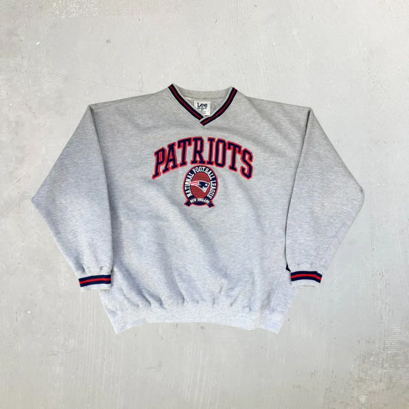 F- Vintage New England Patriots NFL Lee Embroidered Logo Crewneck sold by HG Vintage