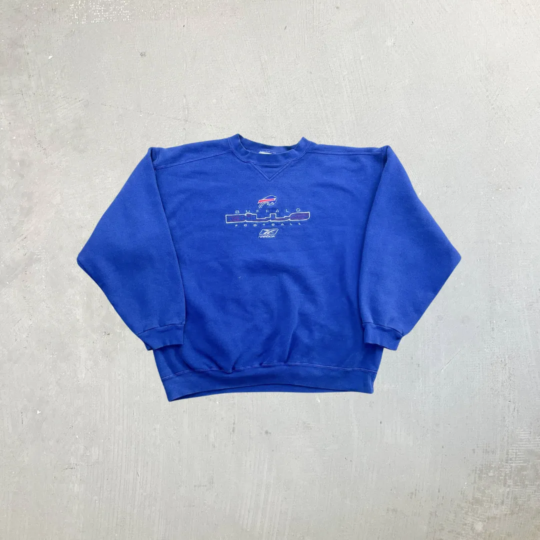 F- Vintage Buffalo Bills NFL Reebok Embroidered Logo Crewneck sold by HG Vintage