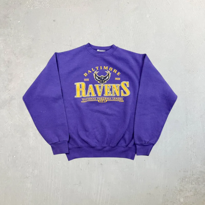 F- Vintage '99 Baltimore Ravens NFL Lee Graphic & Text Made In USA Crewneck sold by HG Vintage