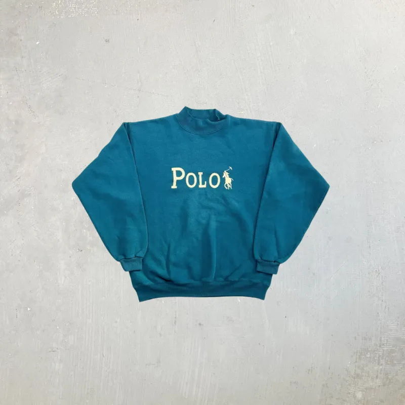 F- Ralph Lauren Embroidered Polo Logo Made In USA Crewneck sold by HG Vintage