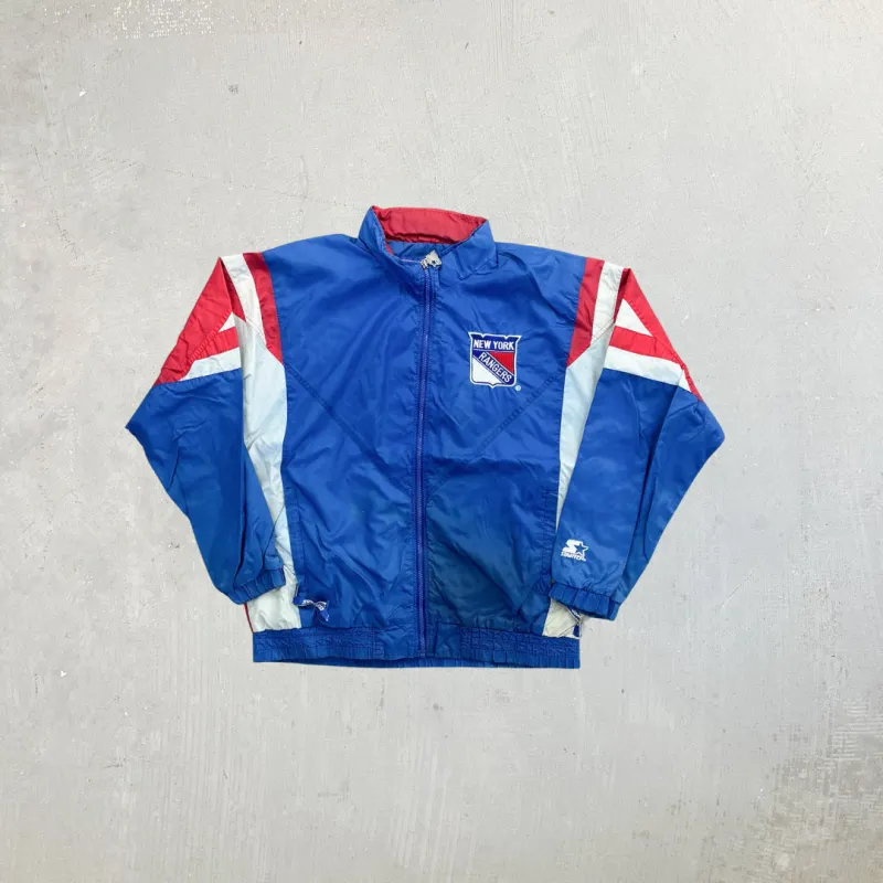 F- Vintage New York Rangers NHL Starter Lightweight Jacket sold by HG Vintage