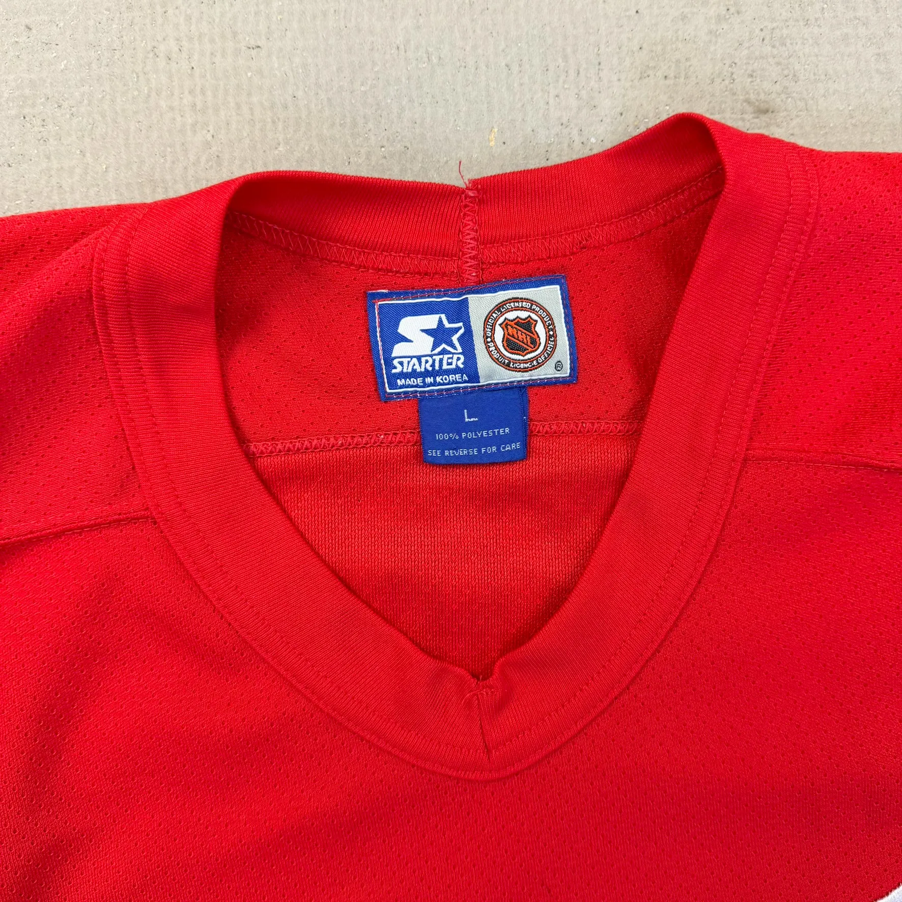 F- Vintage Detroit Red Wings NHL Starter w/ Custom Name Hockey Jersey sold by HG Vintage product image thumbnail 5