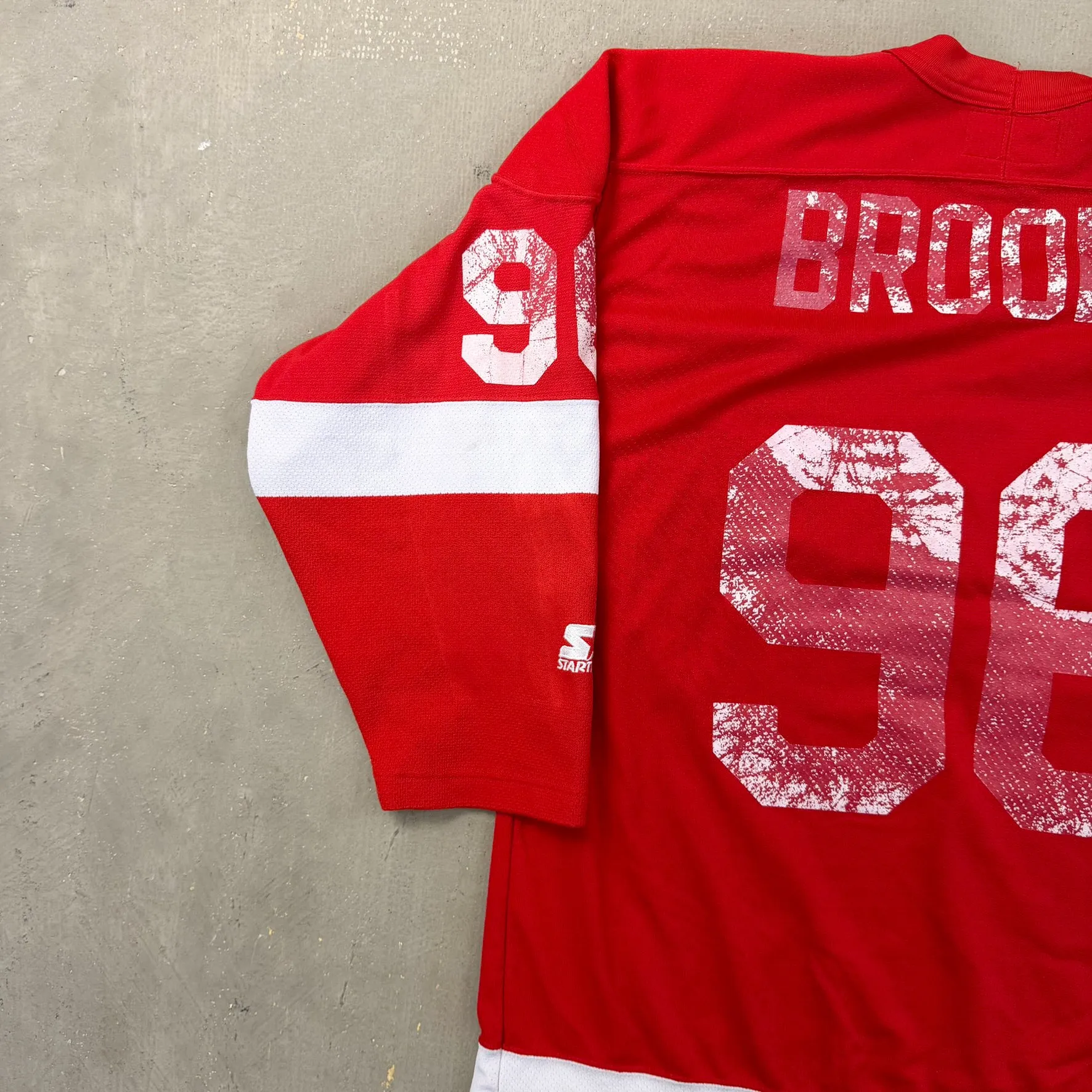 F- Vintage Detroit Red Wings NHL Starter w/ Custom Name Hockey Jersey sold by HG Vintage product image thumbnail 3