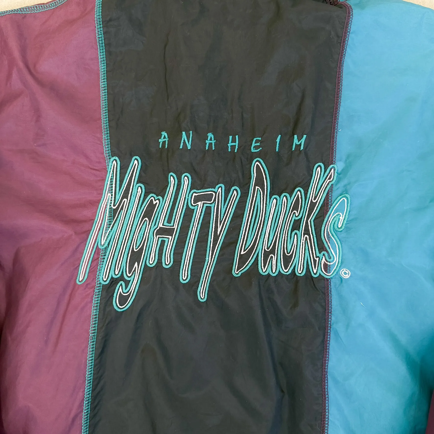 F- Vintage Anaheim Mighty Ducks NHL Starter Anorak Lightweight Jacket sold by HG Vintage product image thumbnail 4