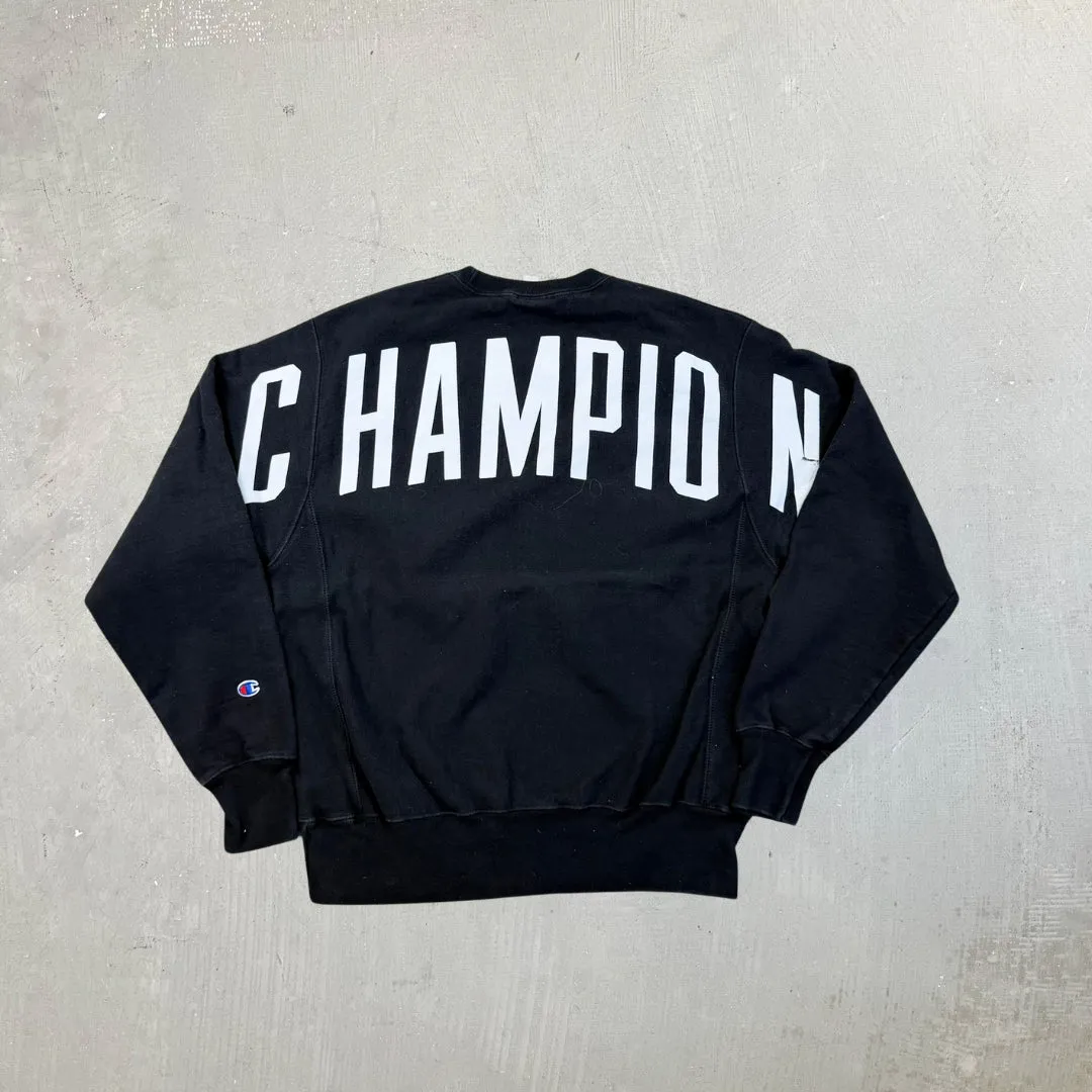 F- Vintage Champion Reverse Weave Back Text Print Crewneck sold by HG Vintage product image thumbnail 3