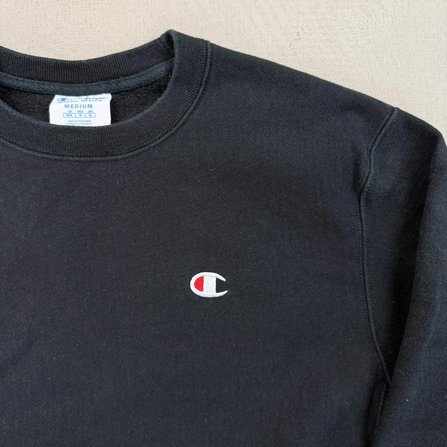 F- Vintage Champion Reverse Weave Back Text Print Crewneck sold by HG Vintage product image thumbnail 2