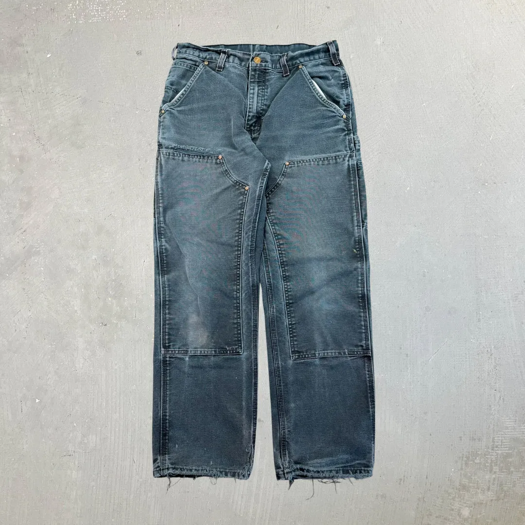 F- Vintage Carhartt Double Knee Dungaree Workwear Pants sold by HG Vintage product image thumbnail 2