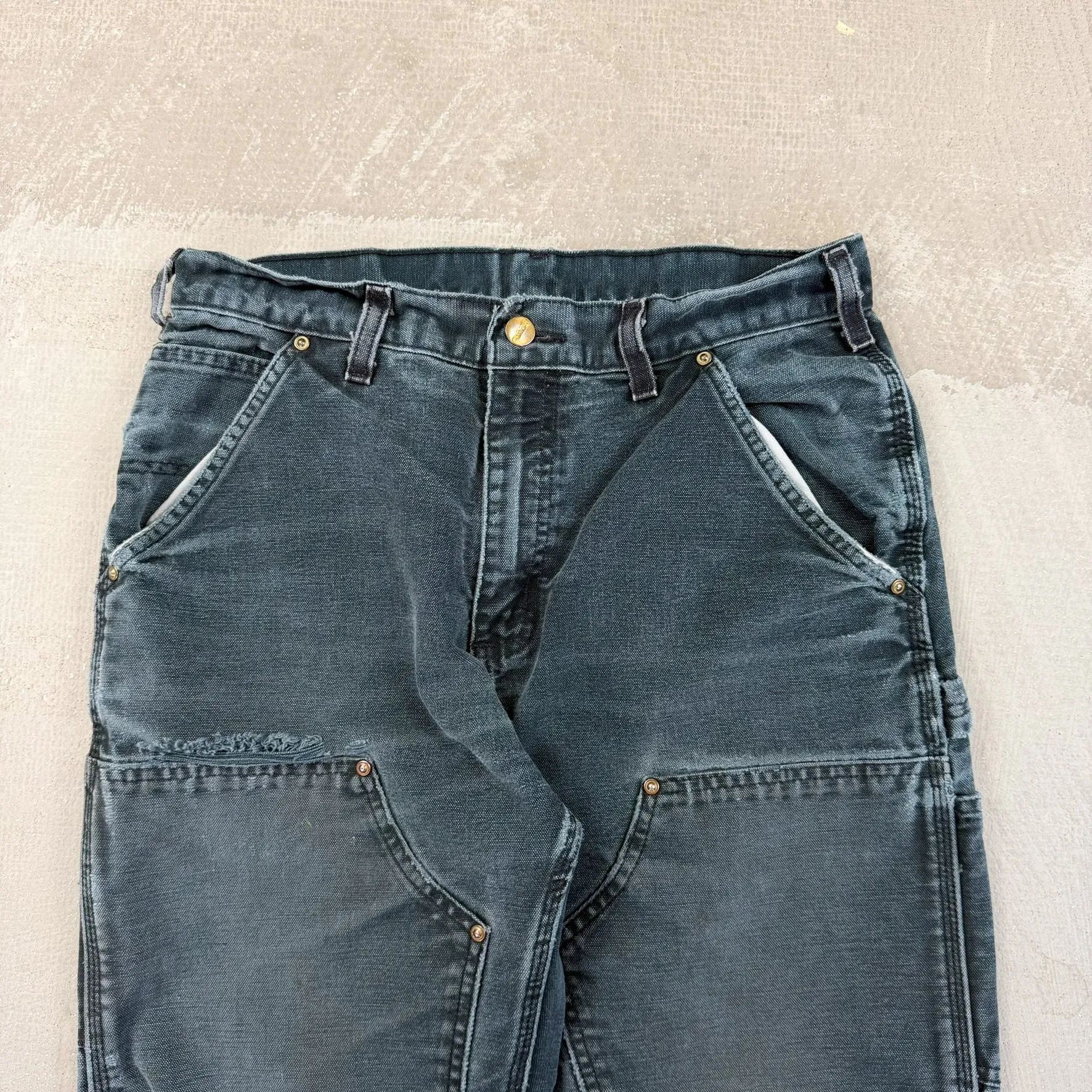 F- Vintage Carhartt Double Knee Dungaree Workwear Pants sold by HG Vintage product image thumbnail 3