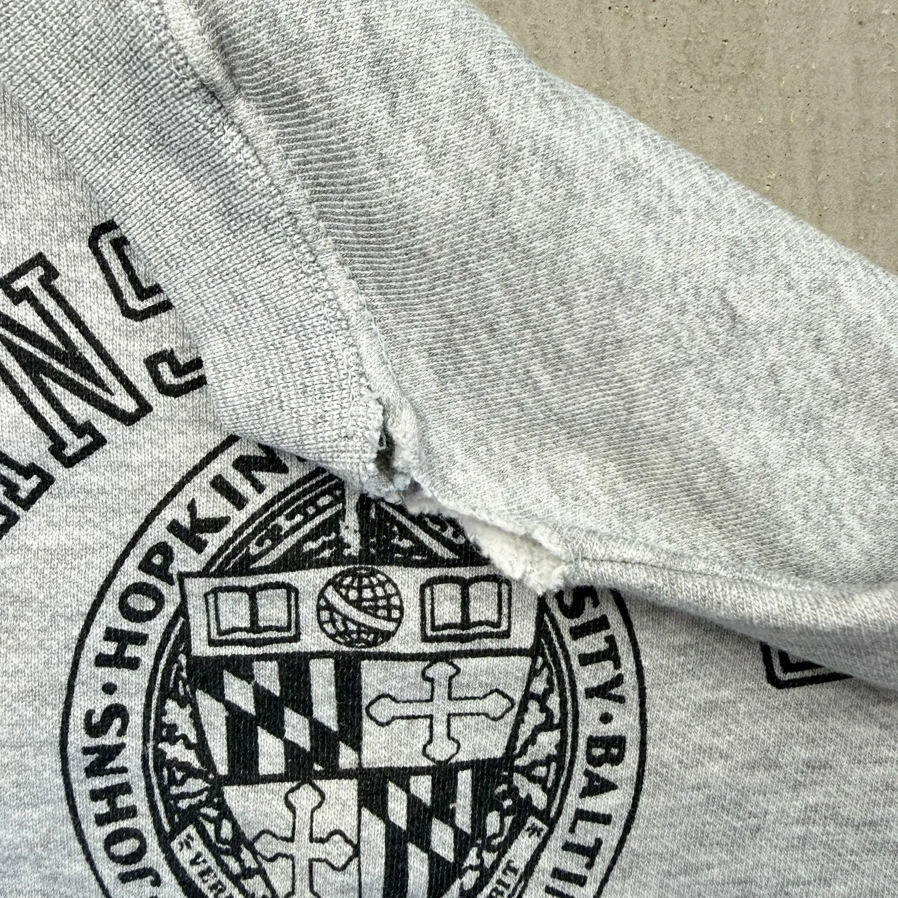 F- Vintage Champion John Hopkins Text Made In USA Crewneck sold by HG Vintage product image thumbnail 3