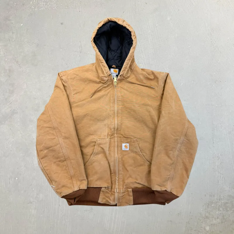 F- Vintage Carhartt Hooded Active Canvas Made In USA Work Jacket sold by HG Vintage