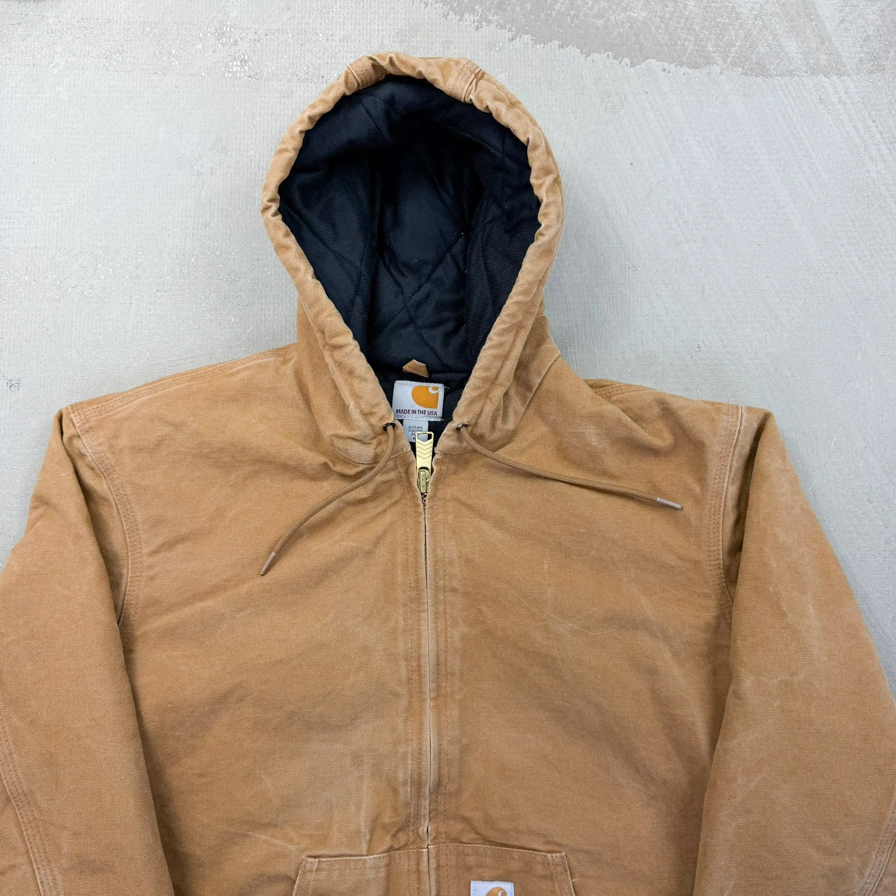 F- Vintage Carhartt Hooded Active Canvas Made In USA Work Jacket sold by HG Vintage product image thumbnail 2