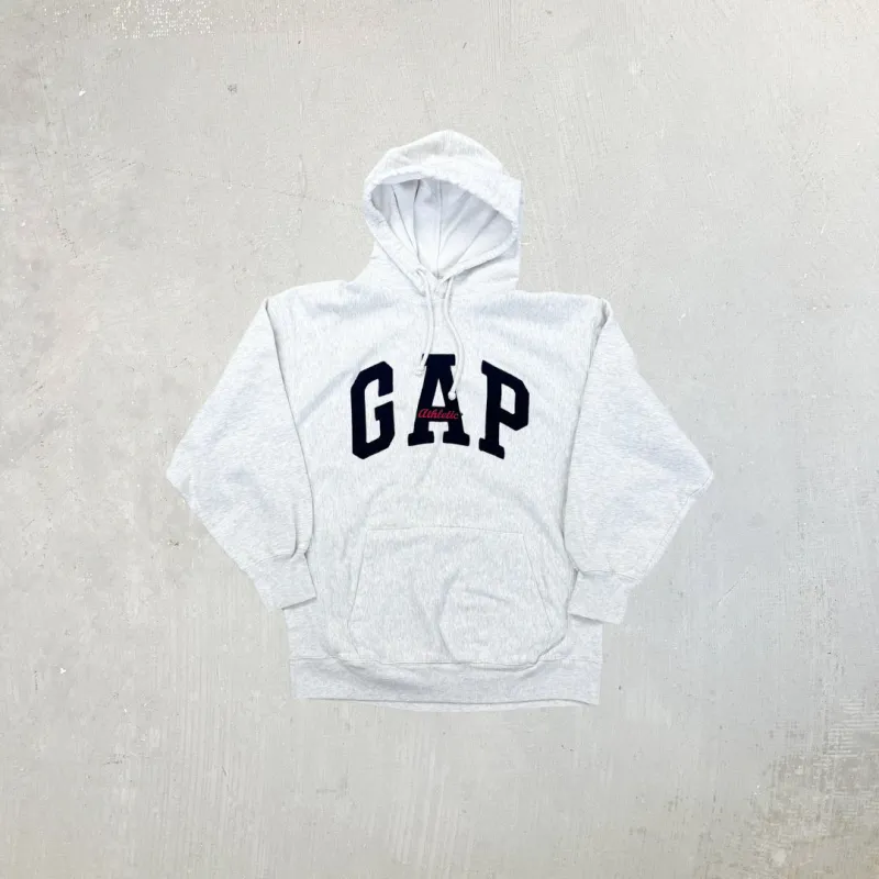 F- Vintage Gap Athletic Embroidered Text Hoodie sold by HG Vintage