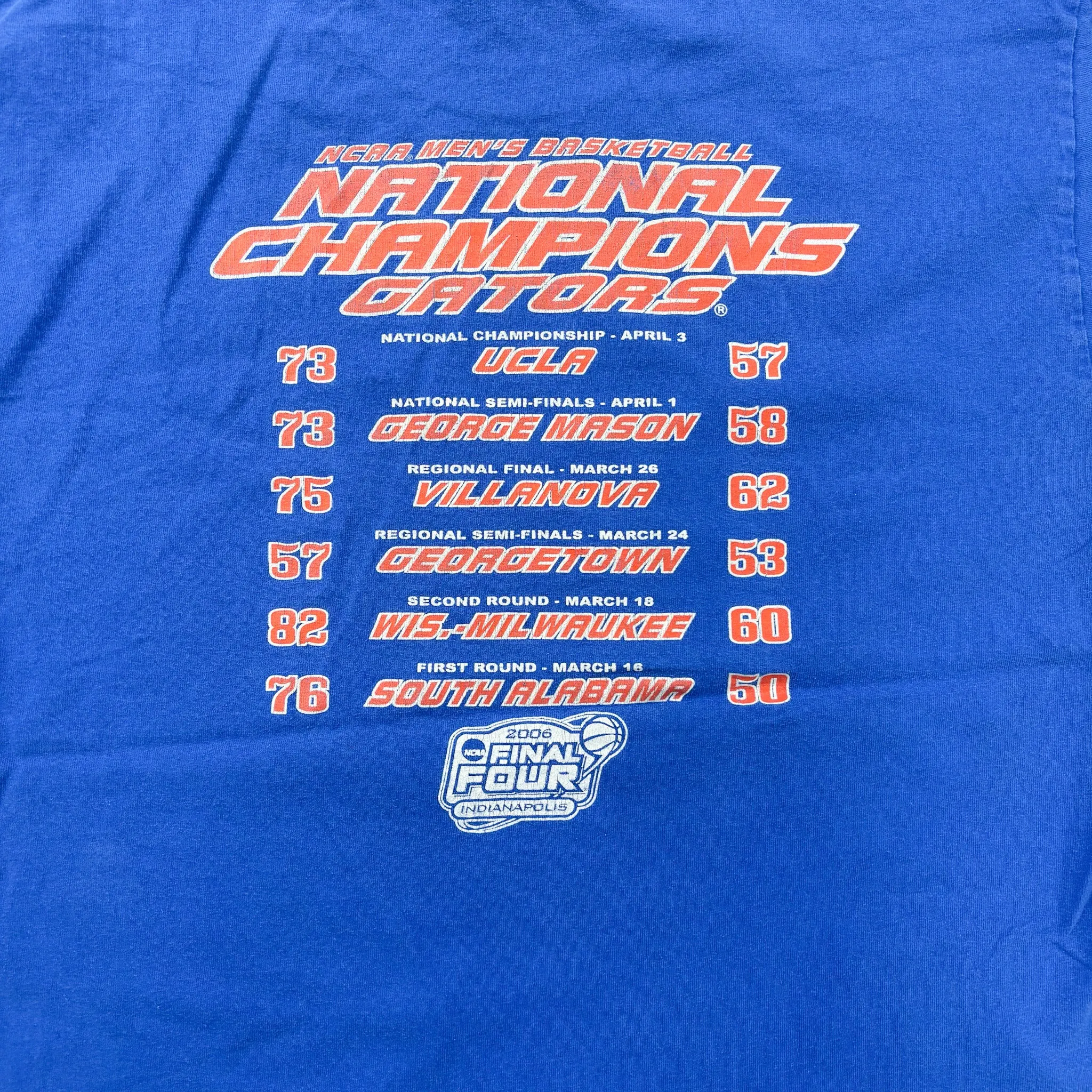 F- '06 Florida Gators NCAA Basketball Champions Tee sold by HG Vintage product image thumbnail 4