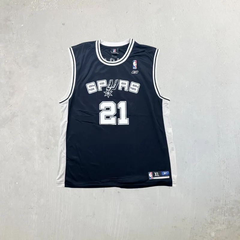 F- Vintage San Antonio Spurs NBA Reebok Tim Duncan Jersey sold by HG Vintage