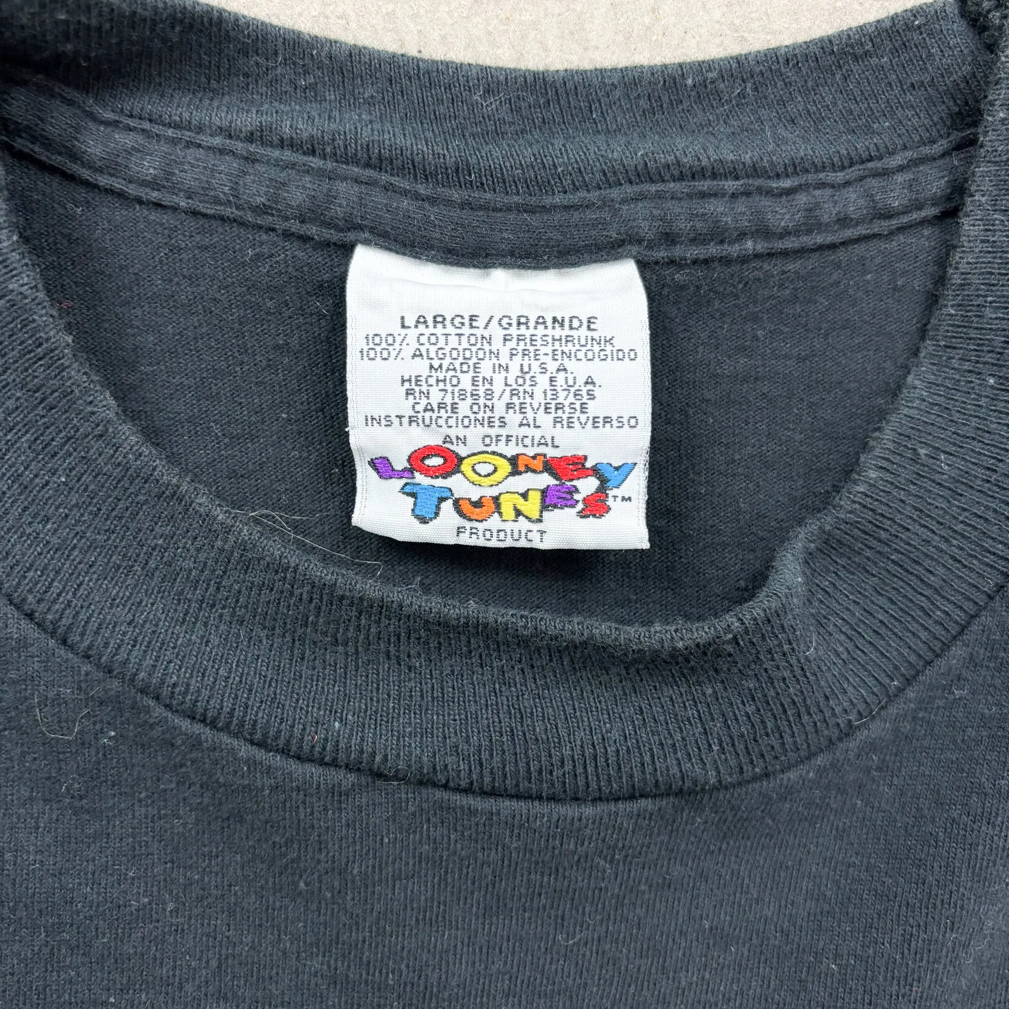 F- Vintage '95 Looney Tunes Tasmanian Devil Football Long Sleeve Tee sold by HG Vintage product image thumbnail 4