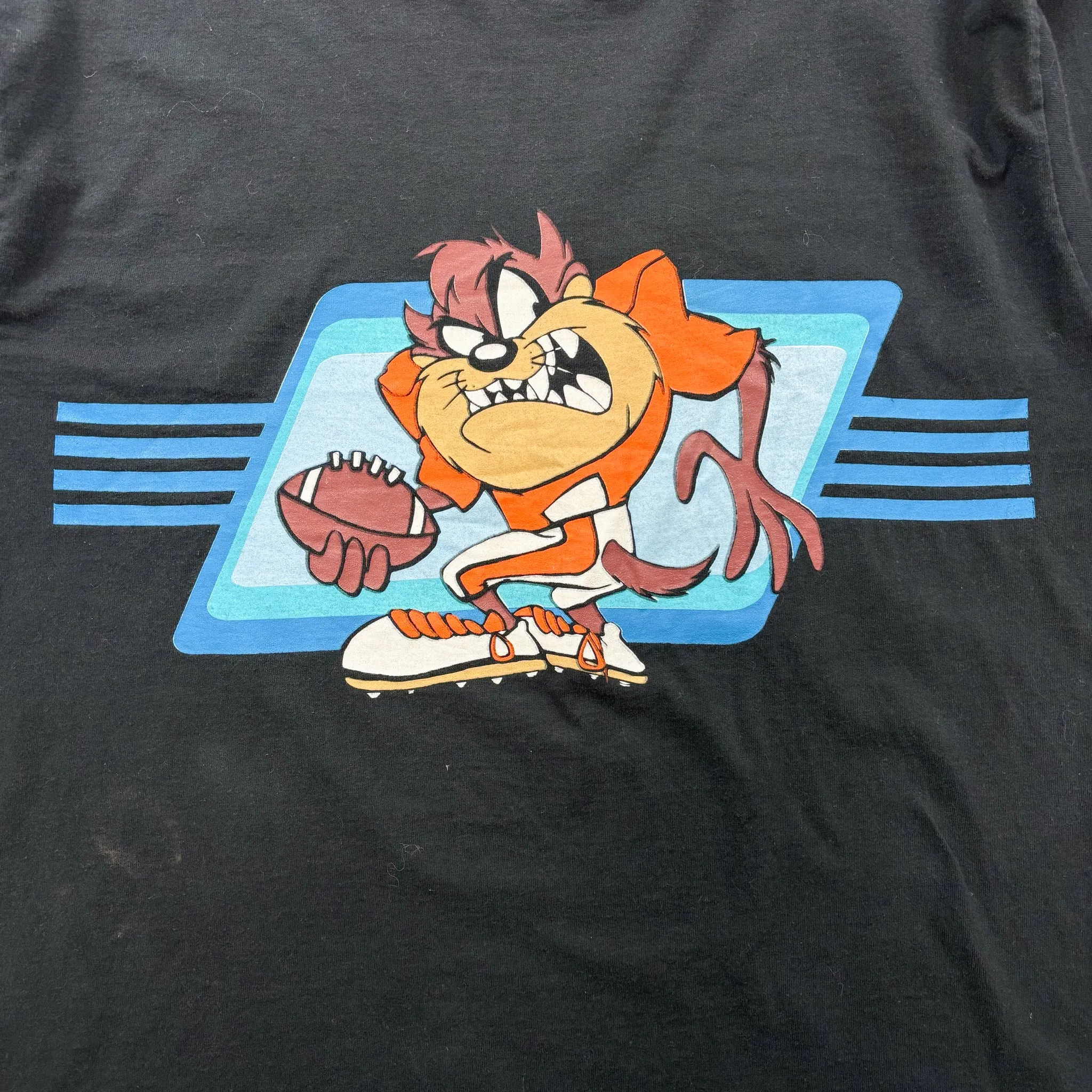 F- Vintage '95 Looney Tunes Tasmanian Devil Football Long Sleeve Tee sold by HG Vintage product image thumbnail 2