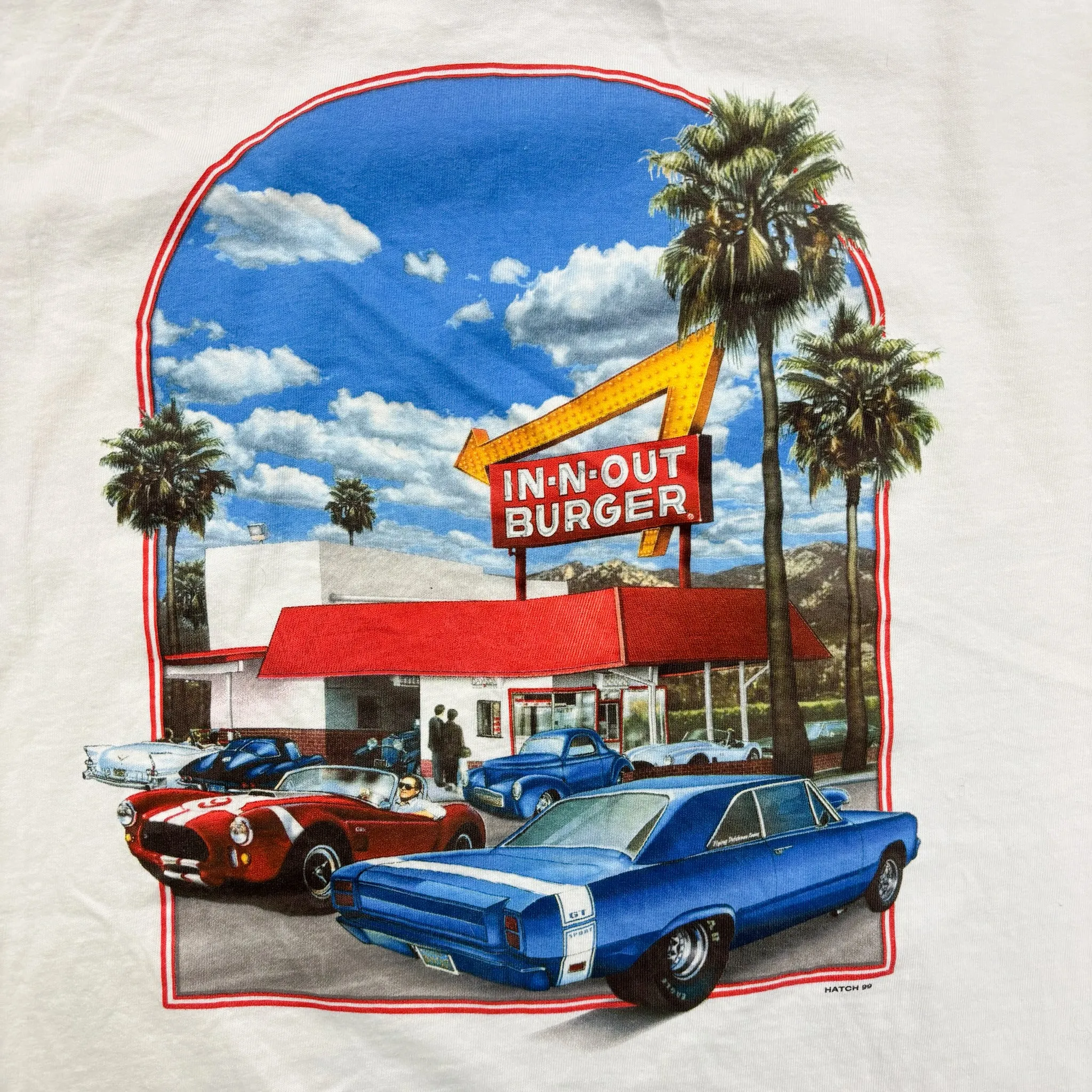 F- Vintage '99 In n Out California Car Drive Through Hanes Heavyweight Tee sold by HG Vintage product image thumbnail 4