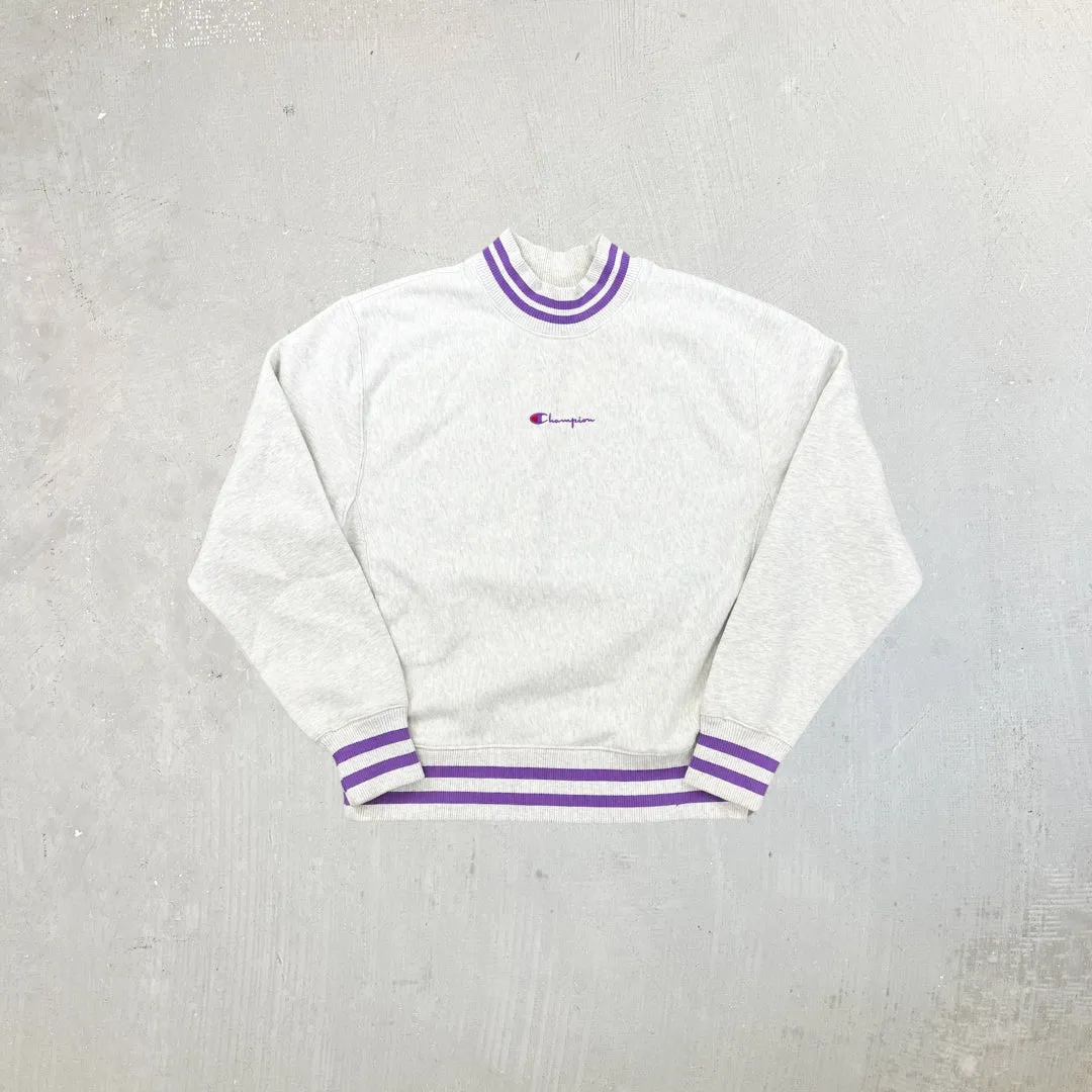 F- Vintage Champion Reverse Weave Embroidered Logo Crewneck sold by HG Vintage