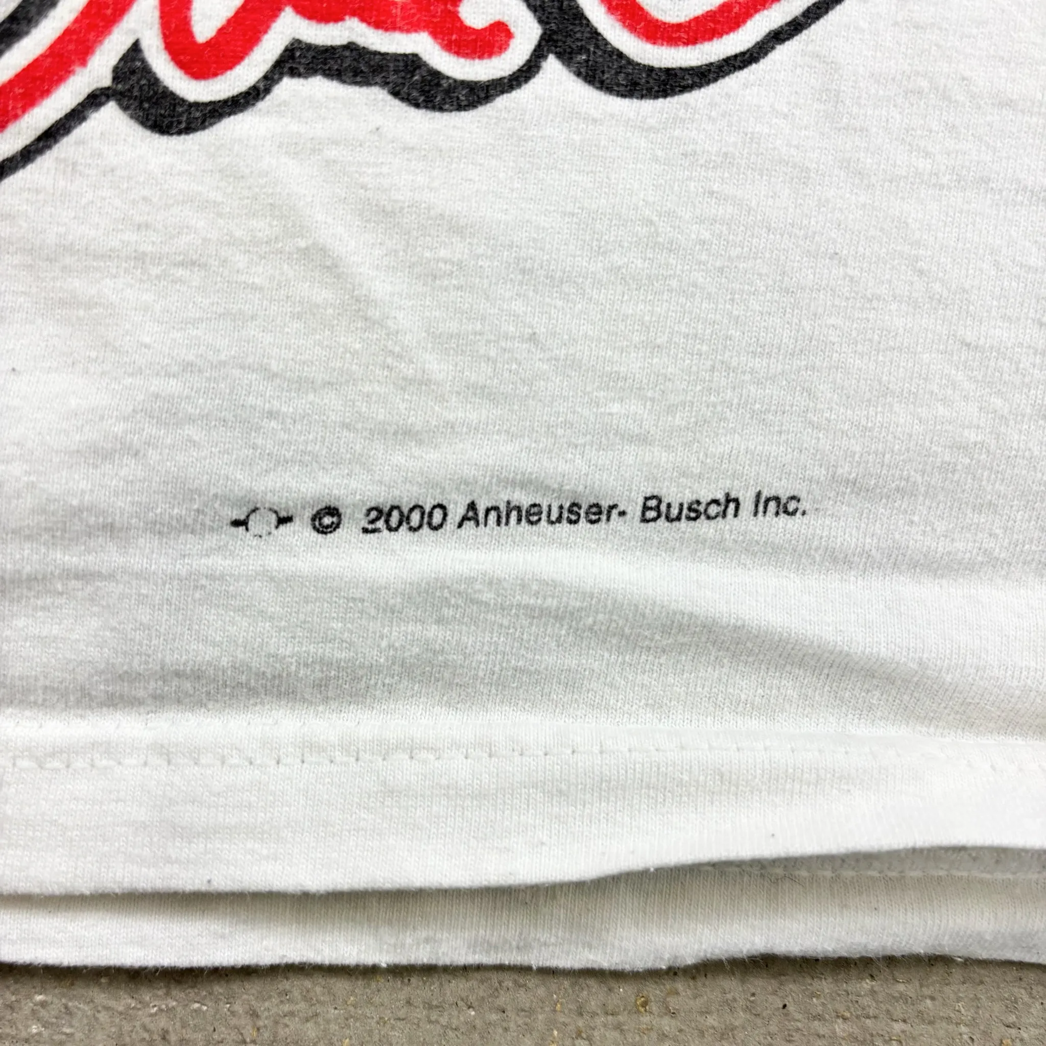 F- Vintage '00 Nascar Chase Authentic Dale Earnhardt Budweiser Jumbo Print Made In USA Tee sold by HG Vintage product image thumbnail 4