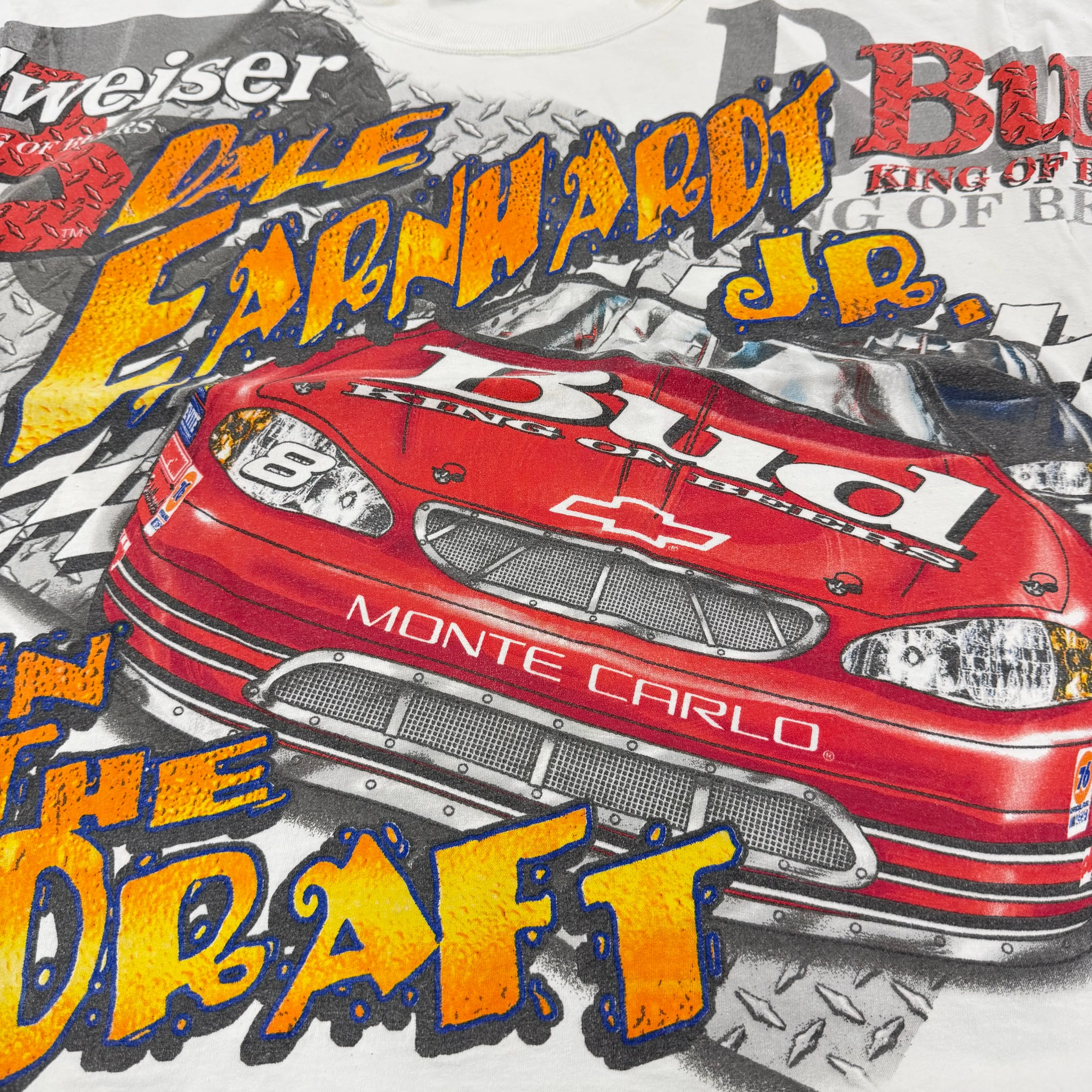 F- Vintage '00 Nascar Chase Authentic Dale Earnhardt Budweiser Jumbo Print Made In USA Tee sold by HG Vintage product image thumbnail 5