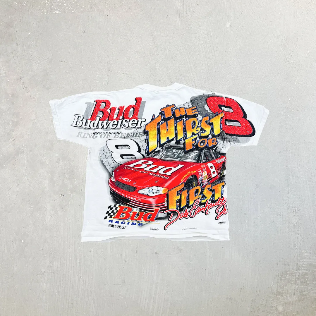 F- Vintage '00 Nascar Chase Authentic Dale Earnhardt Budweiser Jumbo Print Made In USA Tee sold by HG Vintage product image thumbnail 2
