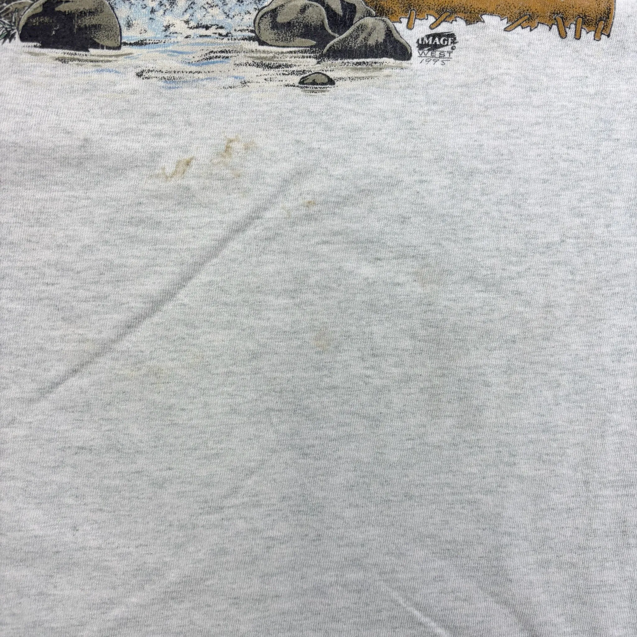 F- Vintage White Mountains Moose Graphic Made In USA Single Stitch Tee sold by HG Vintage product image thumbnail 3