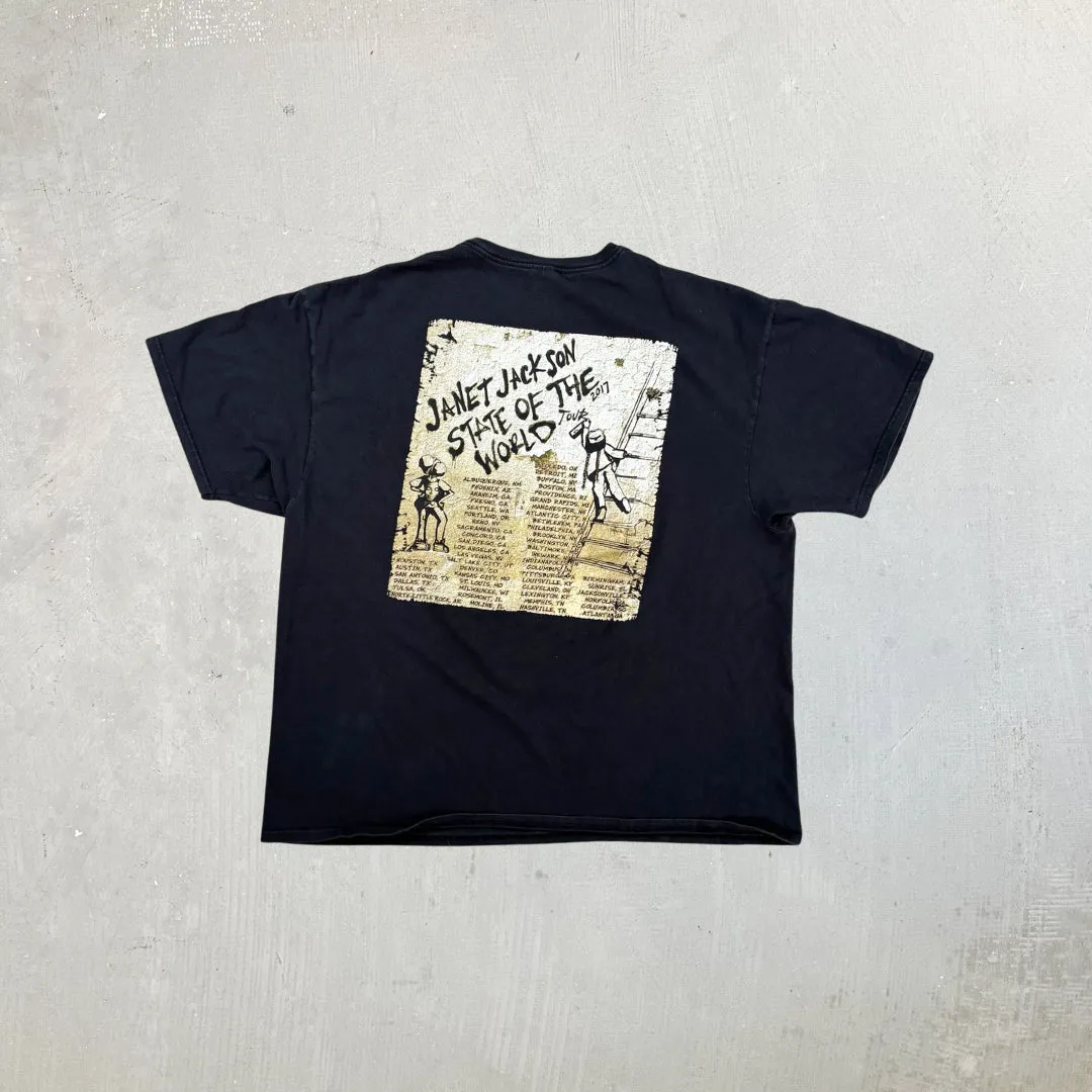 F- '17 Janet Jackson State Of The World Tour Tee sold by HG Vintage product image thumbnail 3