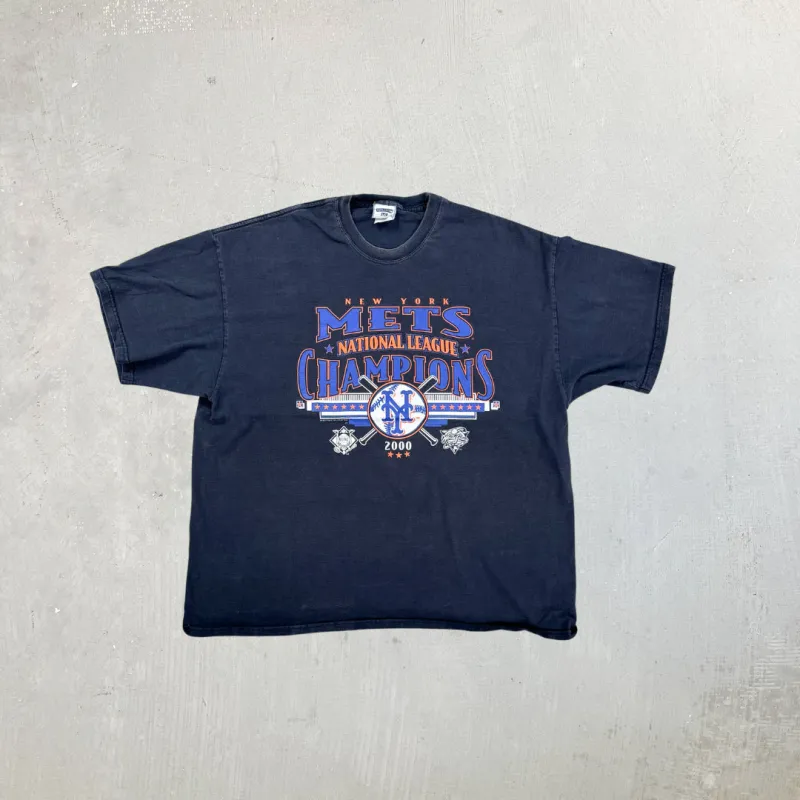 F- Vintage '00 New York Mets MLB World Series Champions Tee sold by HG Vintage