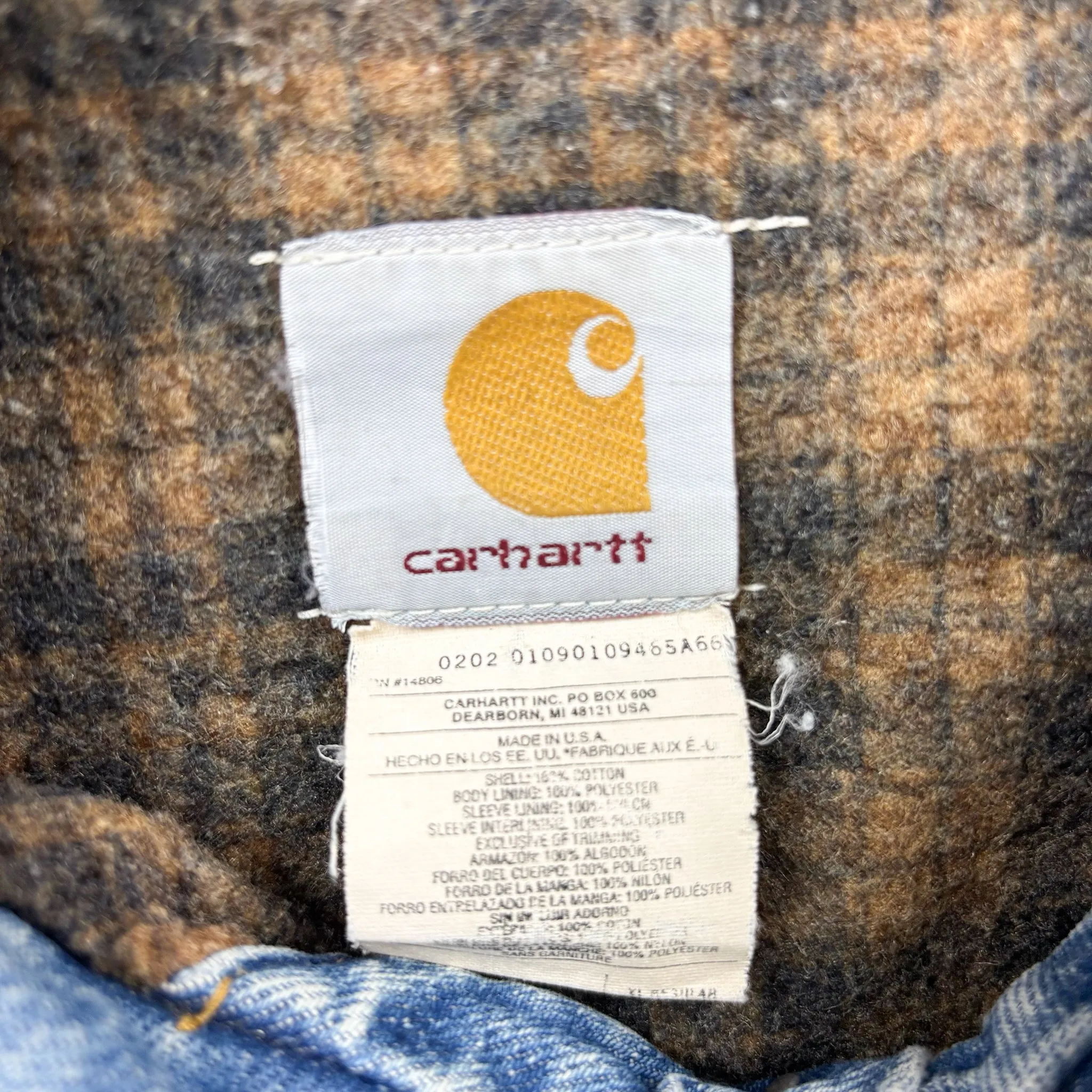 F- Vintage Carhartt Blanket Lined Made In USA Denim Jacket sold by HG Vintage product image thumbnail 5
