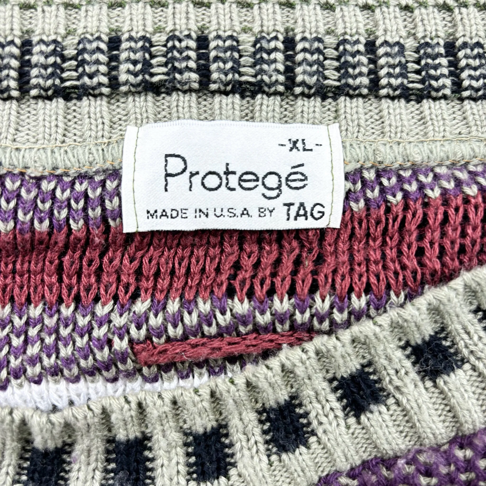 F- Vintage Protege Made In USA Pattern Knit Sweater sold by HG Vintage product image thumbnail 2