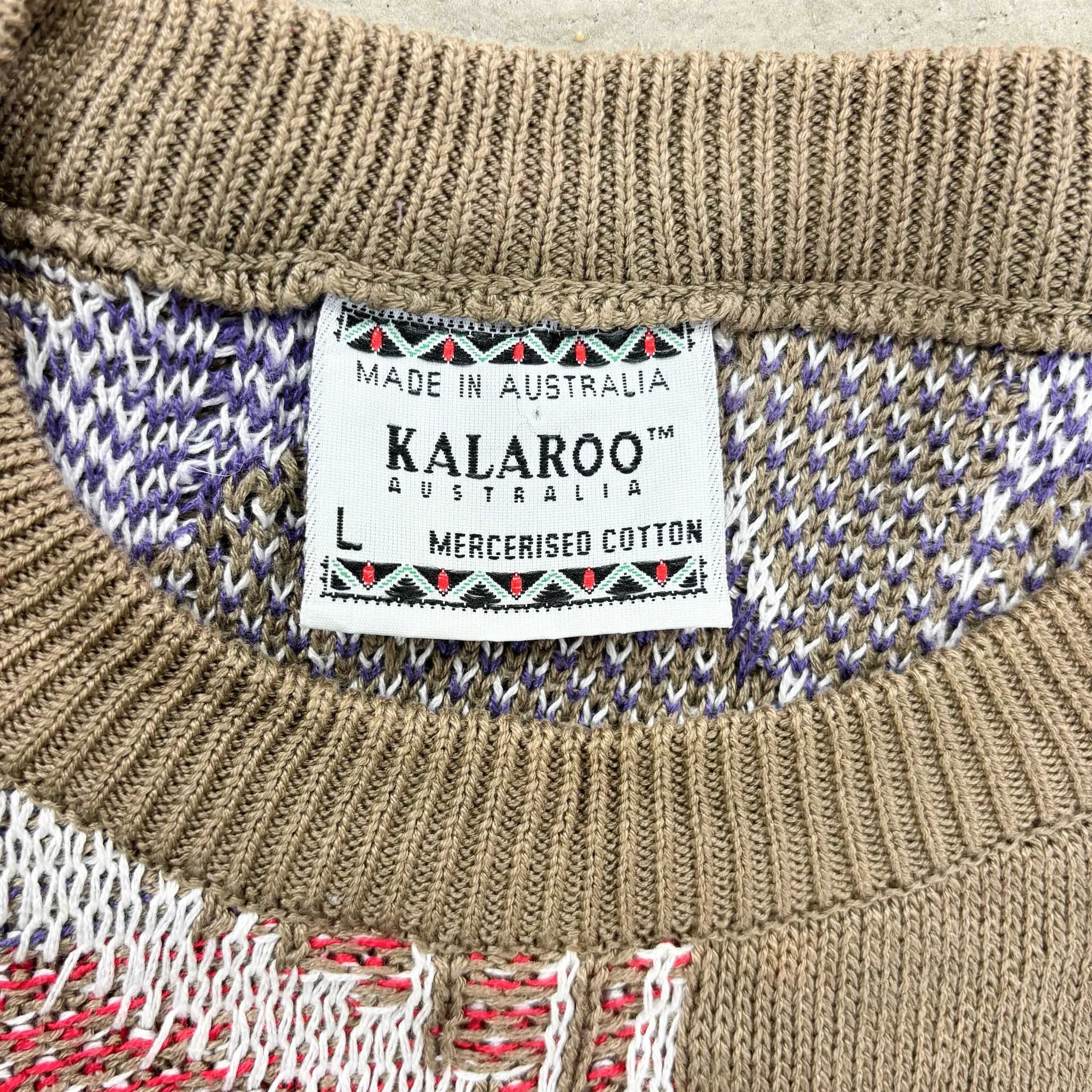 F- Vintage Kalaroo Australia Pattern Knit Sweater sold by HG Vintage product image thumbnail 2