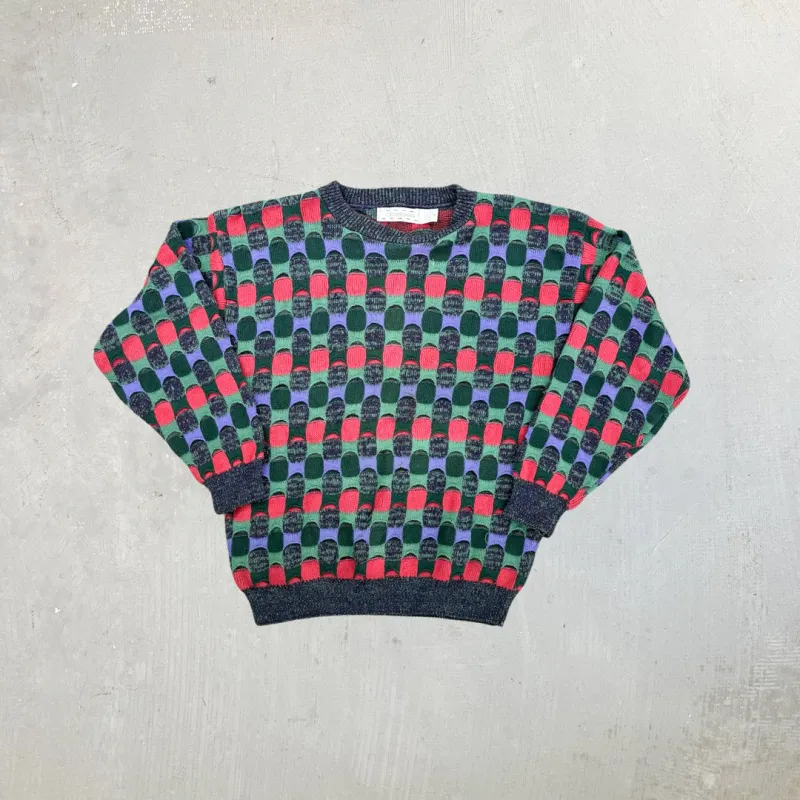 F- Vintage Crossings Patterned Knit Sweater sold by HG Vintage