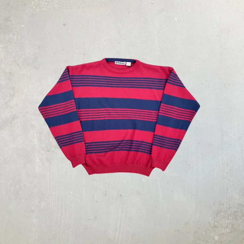 F- Vintage Badge Stripped Knit Sweater sold by HG Vintage