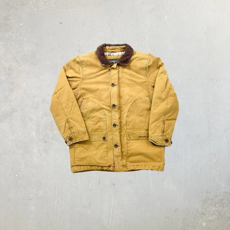 F- Vintage Eddie Bauer Canvas Flannel Lined Heavy Winter Jacket made by HG Vintage