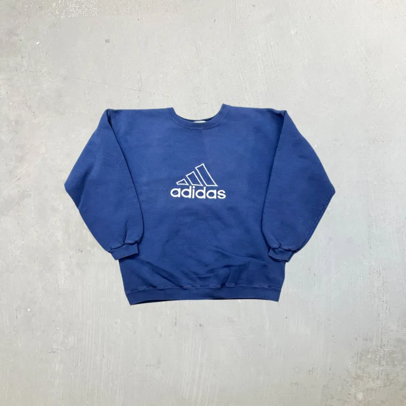 F- Vintage Adidas Embroidered Center Chest Text & Logo Crewneck sold by HG Vintage