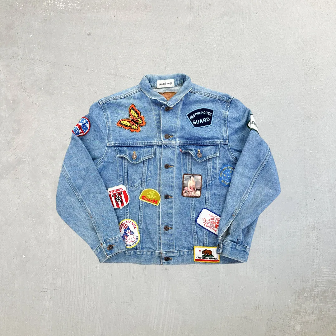 F- HOM Levi's Patches Reworked Denim Jacket sold by HG Vintage