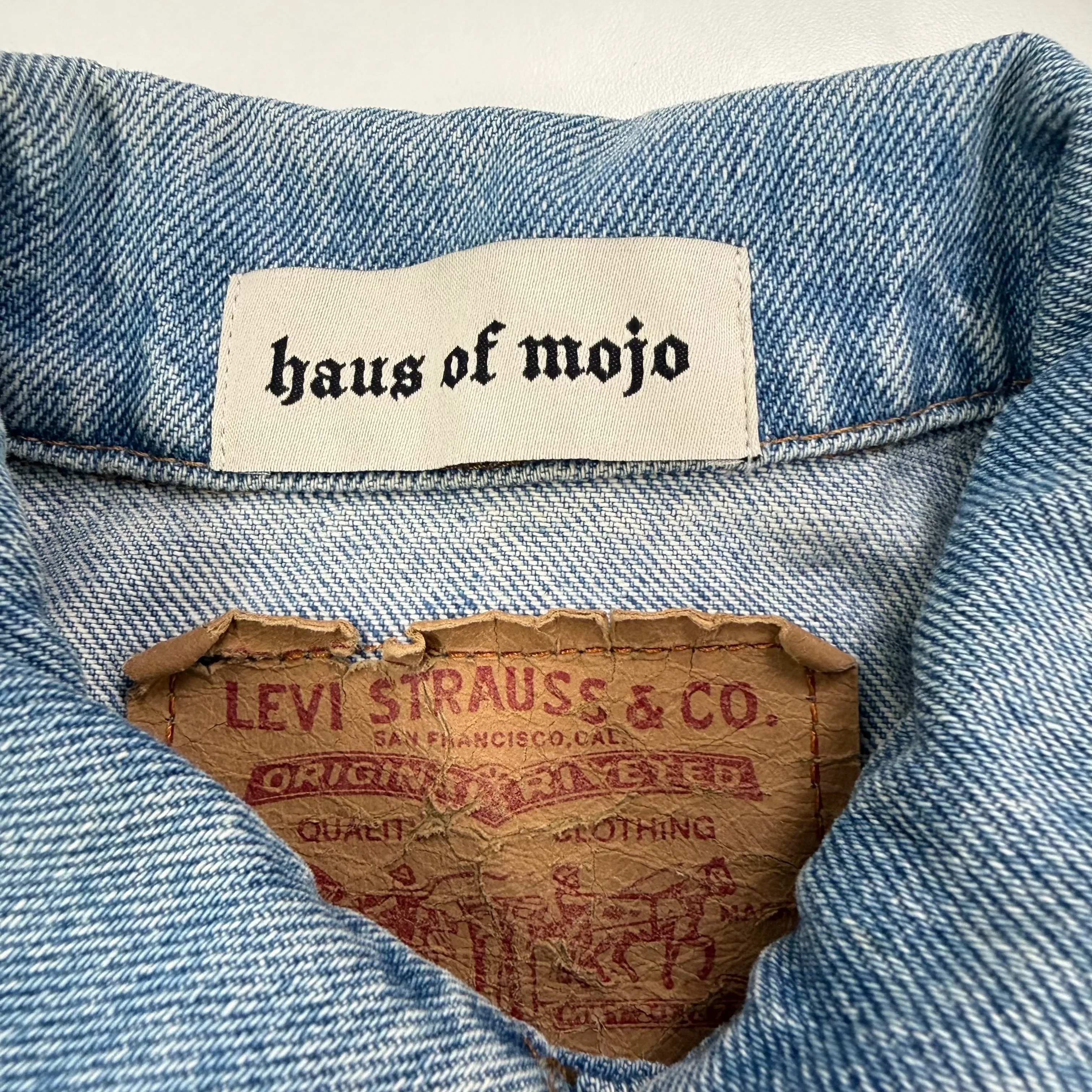 F- HOM Levi's Patches Reworked Denim Jacket sold by HG Vintage product image thumbnail 5