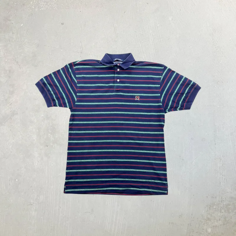 F- Vintage Tommy Hilfiger Striped Polo Shirt sold by HG Vintage