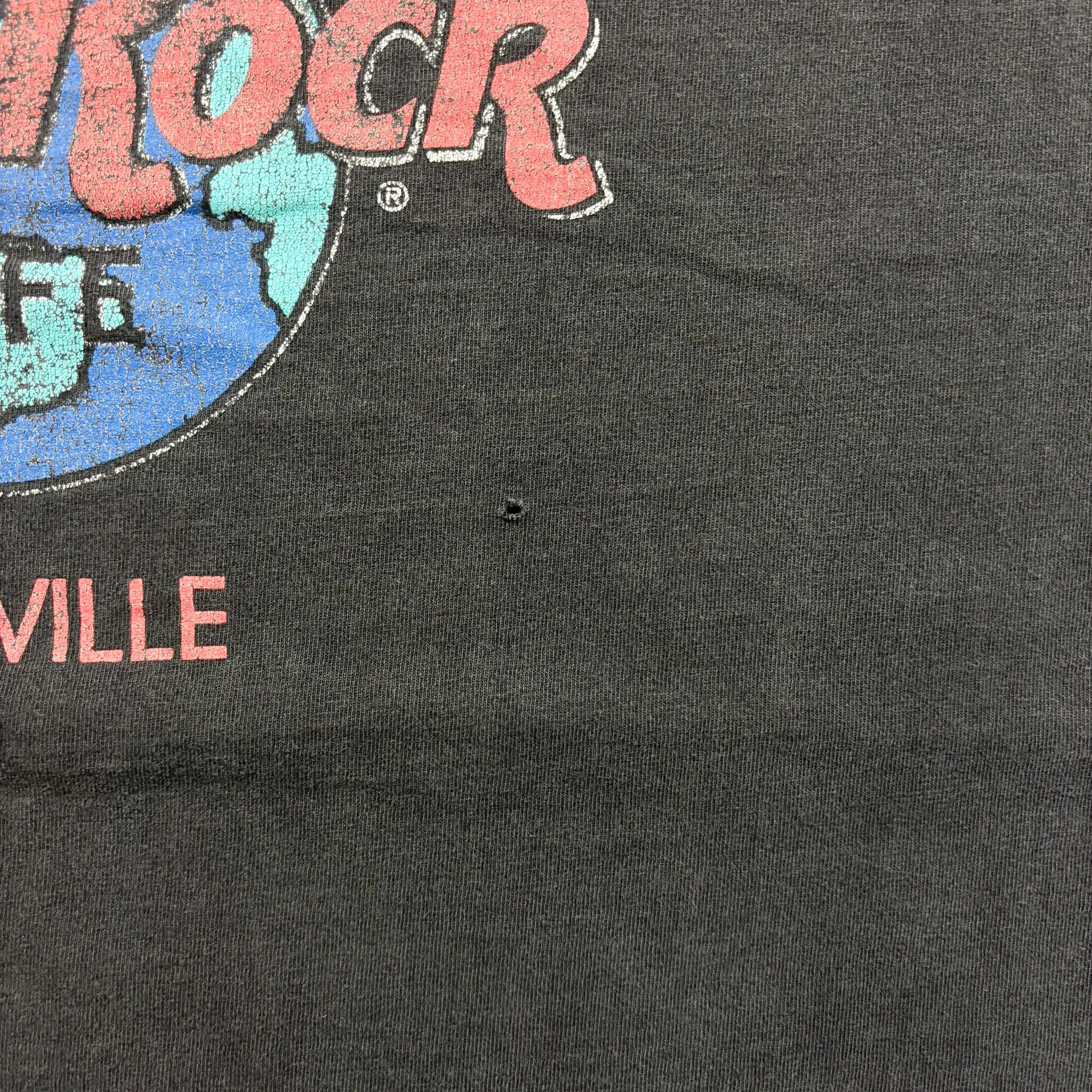 F- Vintage Hard Rock Cafe Nashville Earth Logo Graphic Made In USA Tee sold by HG Vintage product image thumbnail 4