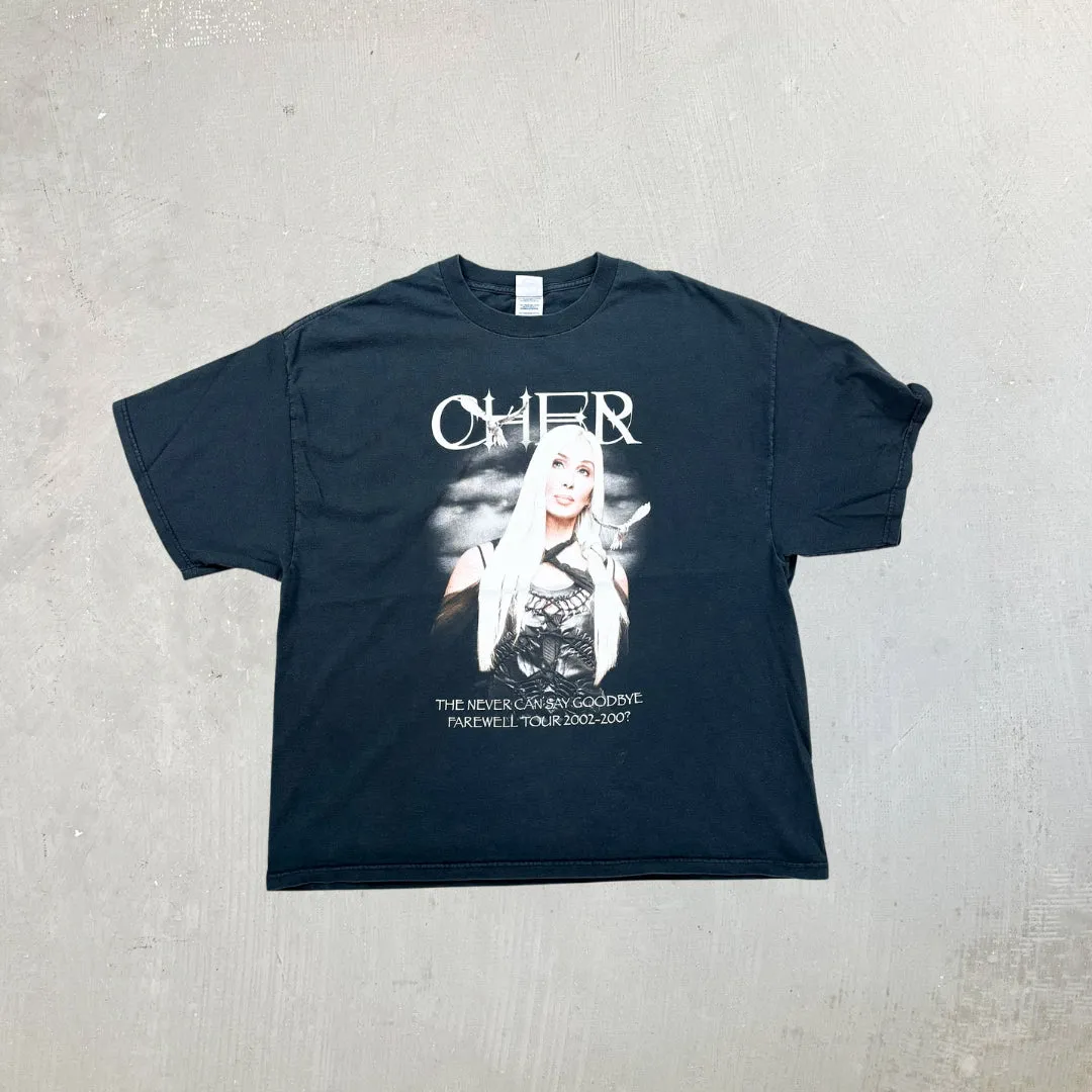 F- Vintage '02 Cher Never Can Say Goodbye Tour Picture Tee sold by HG Vintage