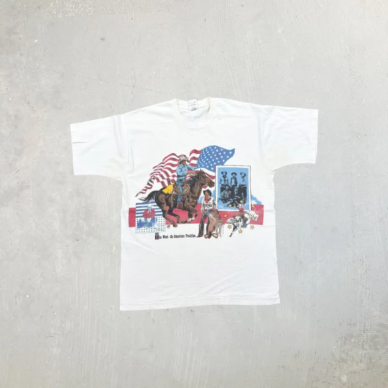 F- Vintage The West An American Tradition Graphic Single Stitch Tee sold by HG Vintage