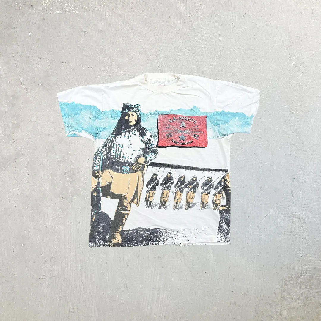 F- Vintage US Scouts Texas Territory Jumbo Print Made In USA Single Stitch Tee sold by HG Vintage
