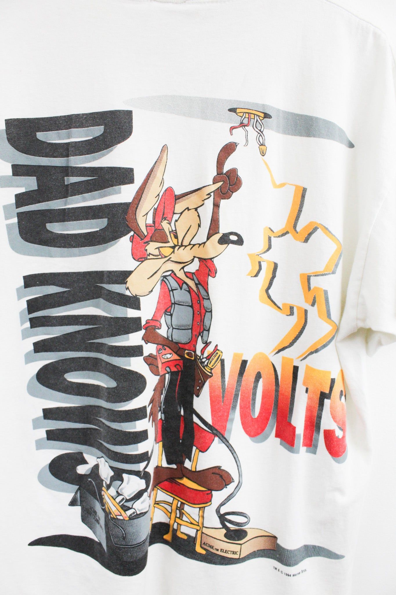 Wile e. Coyote Electrician Tee sold by HG Vintage product image thumbnail 4