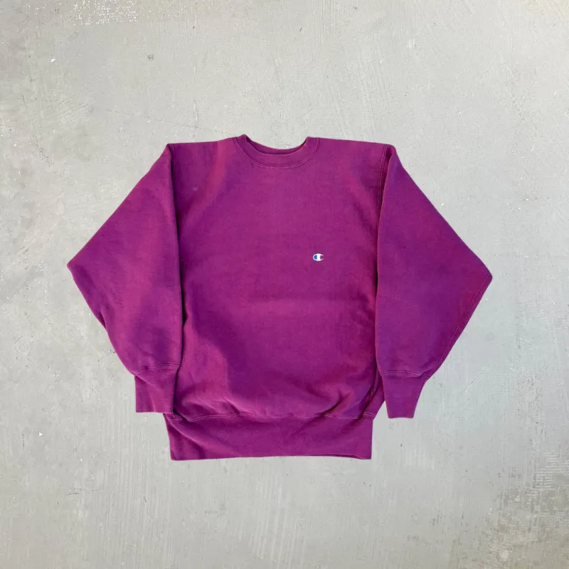 F- Vintage Champion Reverse Weave Made In USA Purple Crewneck sold by HG Vintage