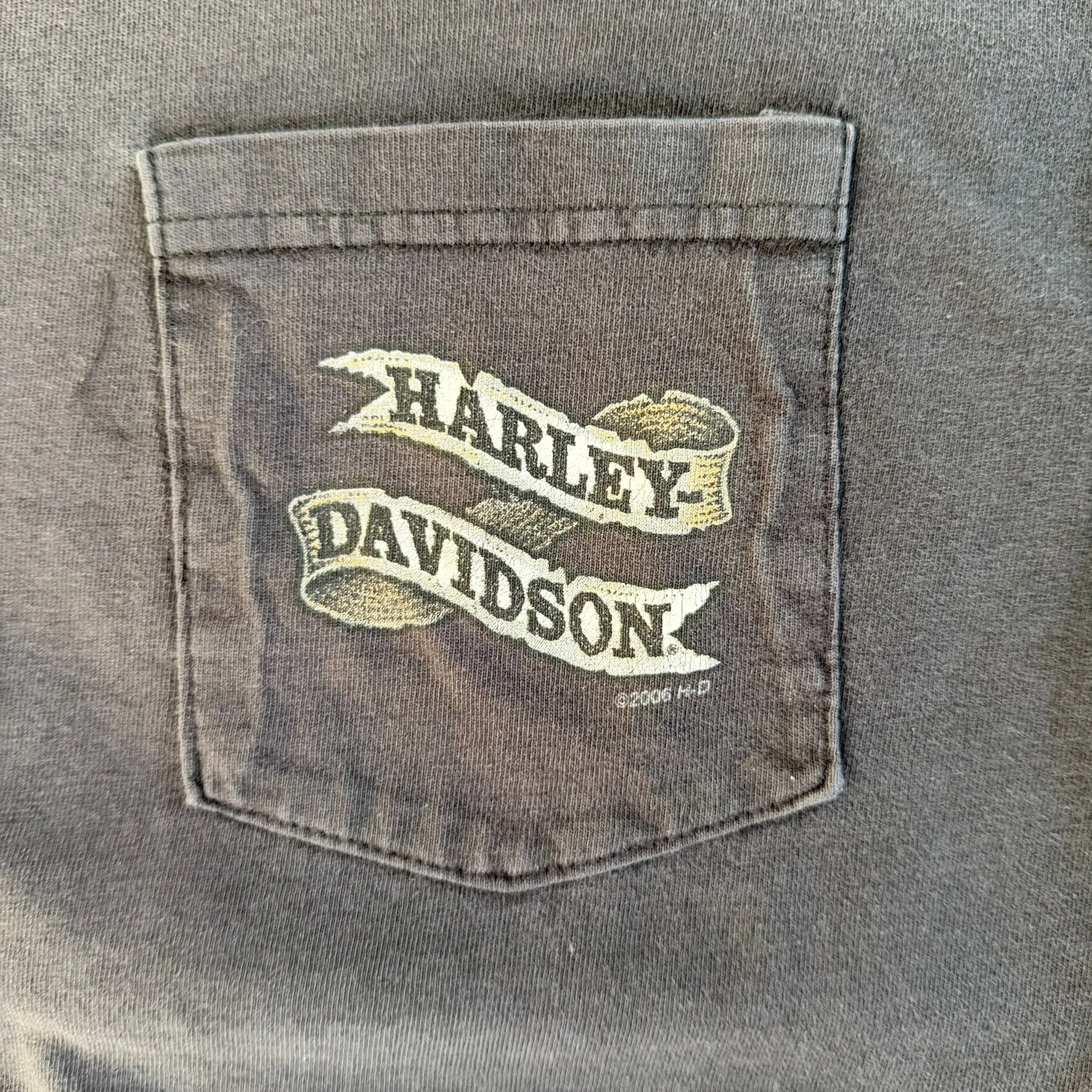 F- Vintage '06 Harley Davidson Peterborough Ont Long Sleeve Tee sold by HG Vintage product image thumbnail 2